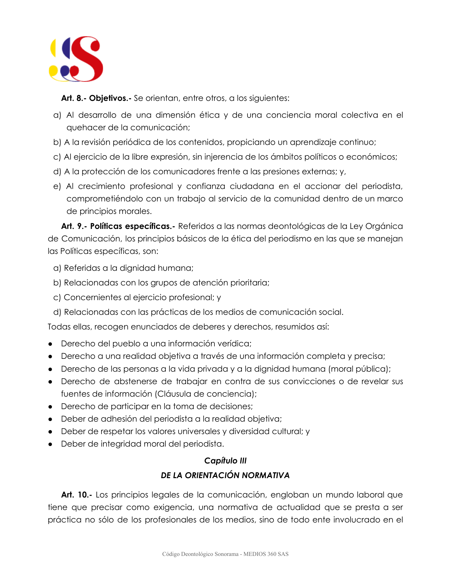 C?digo Deontol?gico Sonorama - p?gina 5